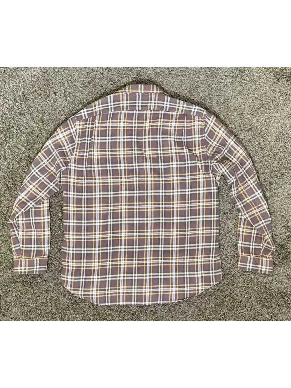 Vintage Brown Plaid Soft 100% Cotton Flannel Shirt from JCREW size XL